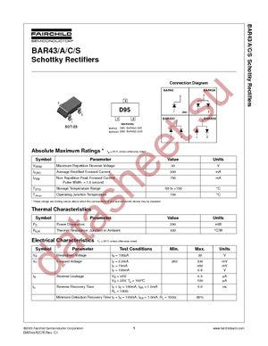 BAR43S datasheet  